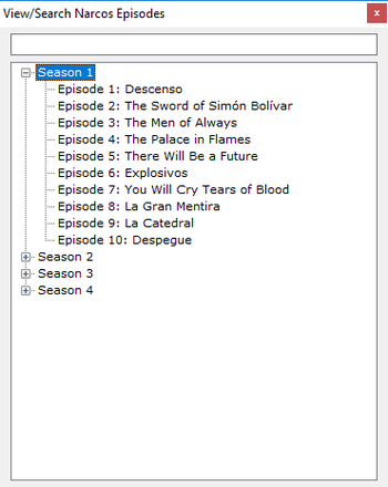 TV Episodes Renamer - Episodes List
